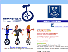 Tablet Screenshot of einradschule.de